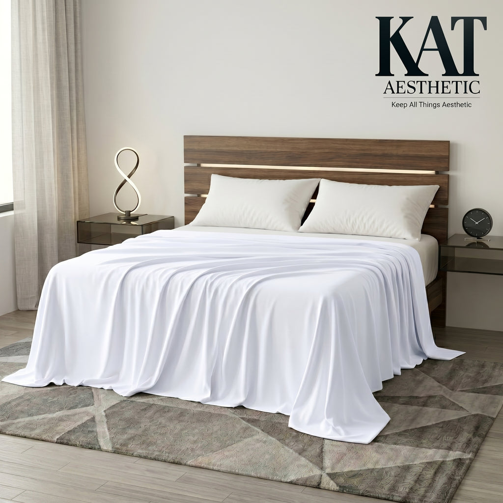 Flat Sheets – Fade & Shrink Resistant Brushed Microfiber, Easy Care