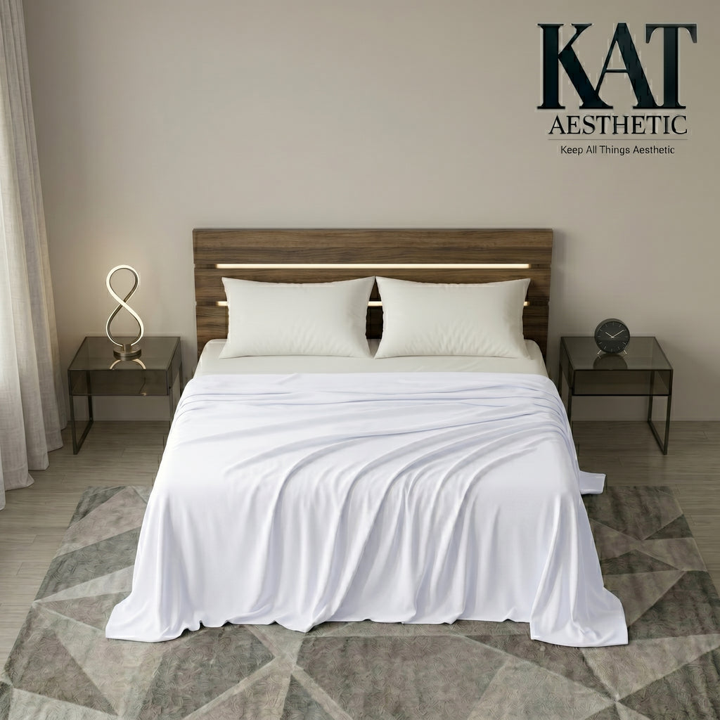 Flat Sheets – Fade & Shrink Resistant Brushed Microfiber, Easy Care
