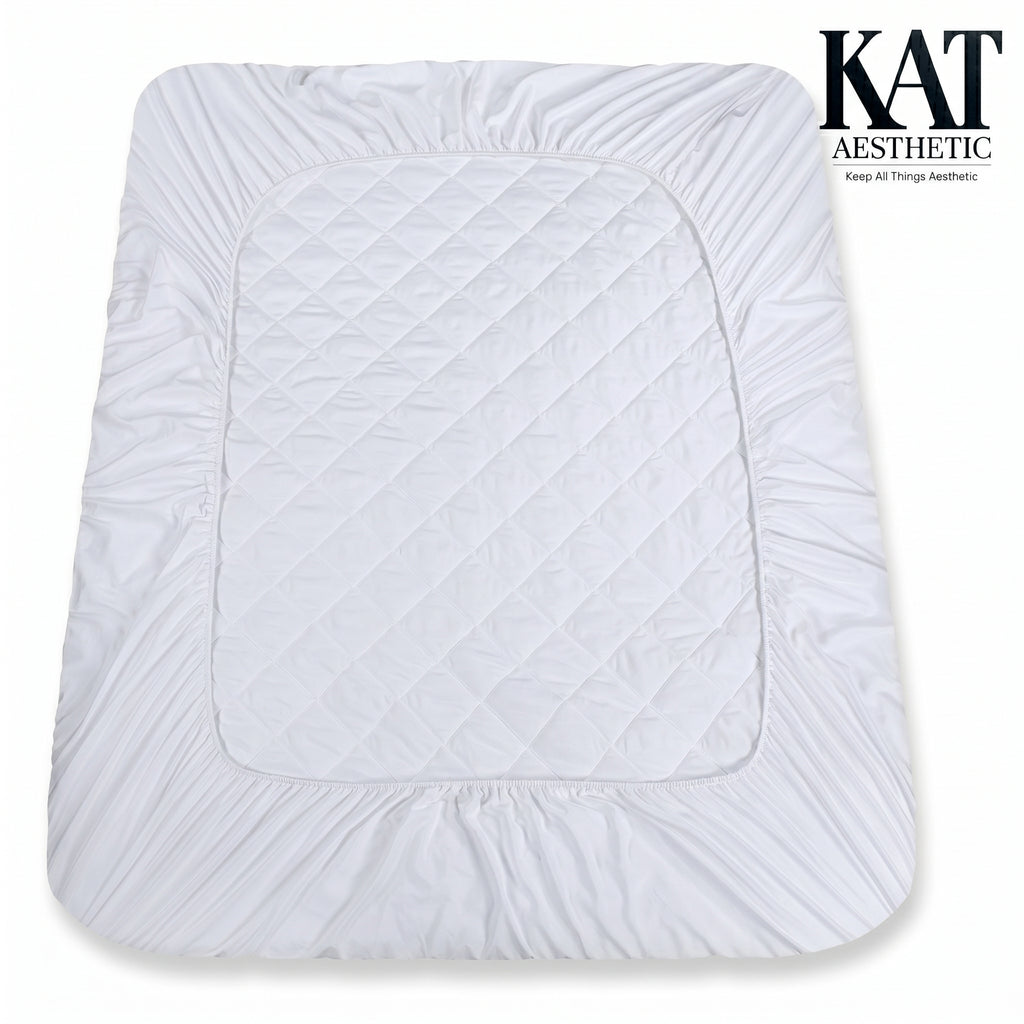 Quilted Fitted Mattress Pad – Deep Pocket Topper & Protector, Machine Washable