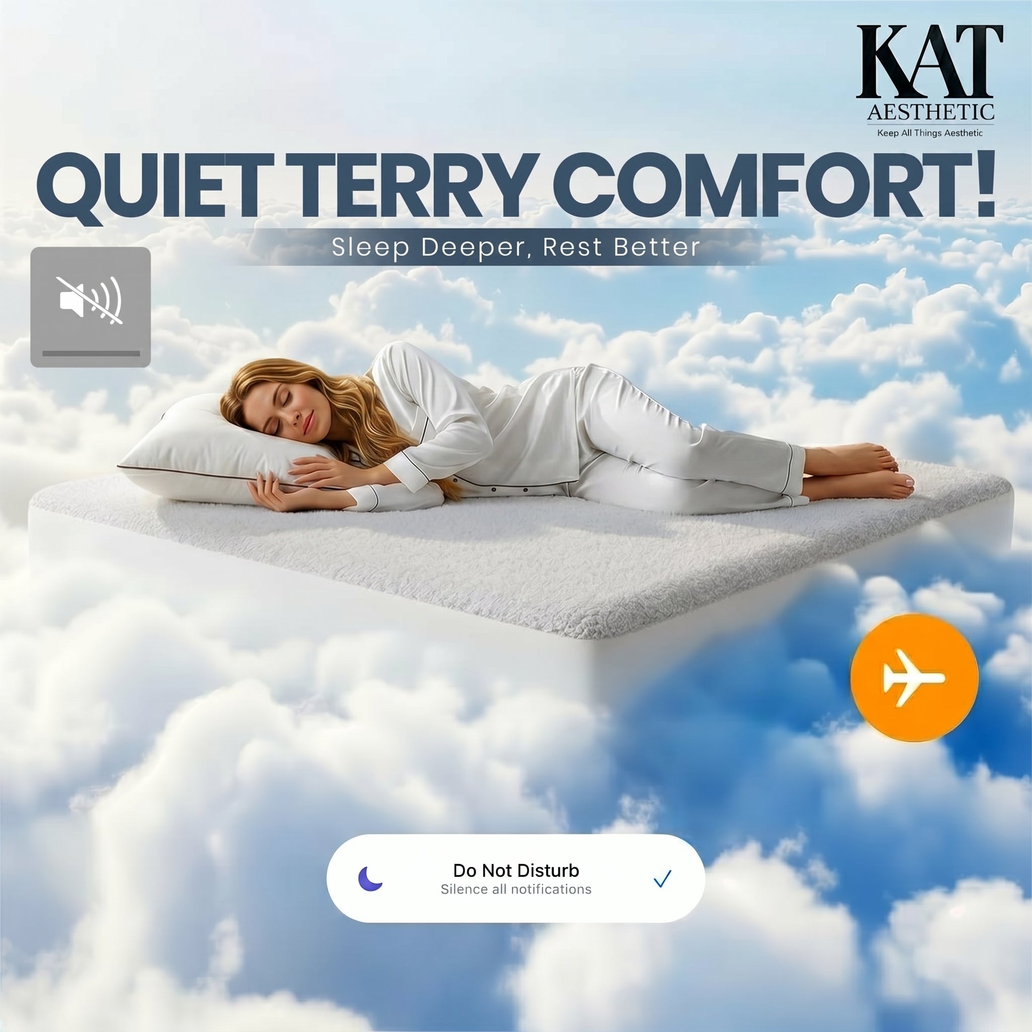 Waterproof Mattress Protector – Breathable Terry Fitted Cover, Deep Pocket