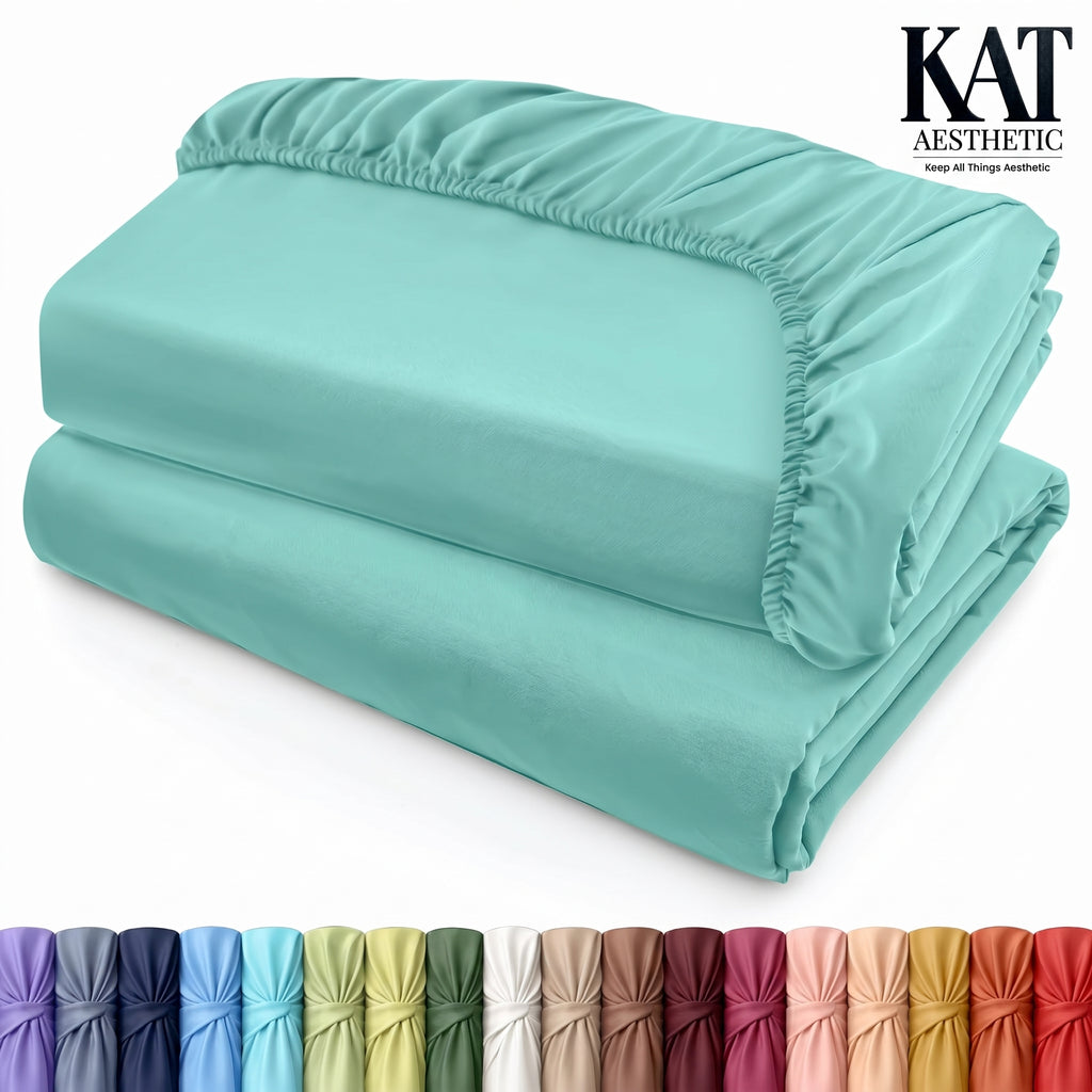 Fitted Sheets – Deep Pocket, Soft Microfiber, Fade & Shrink Resistant