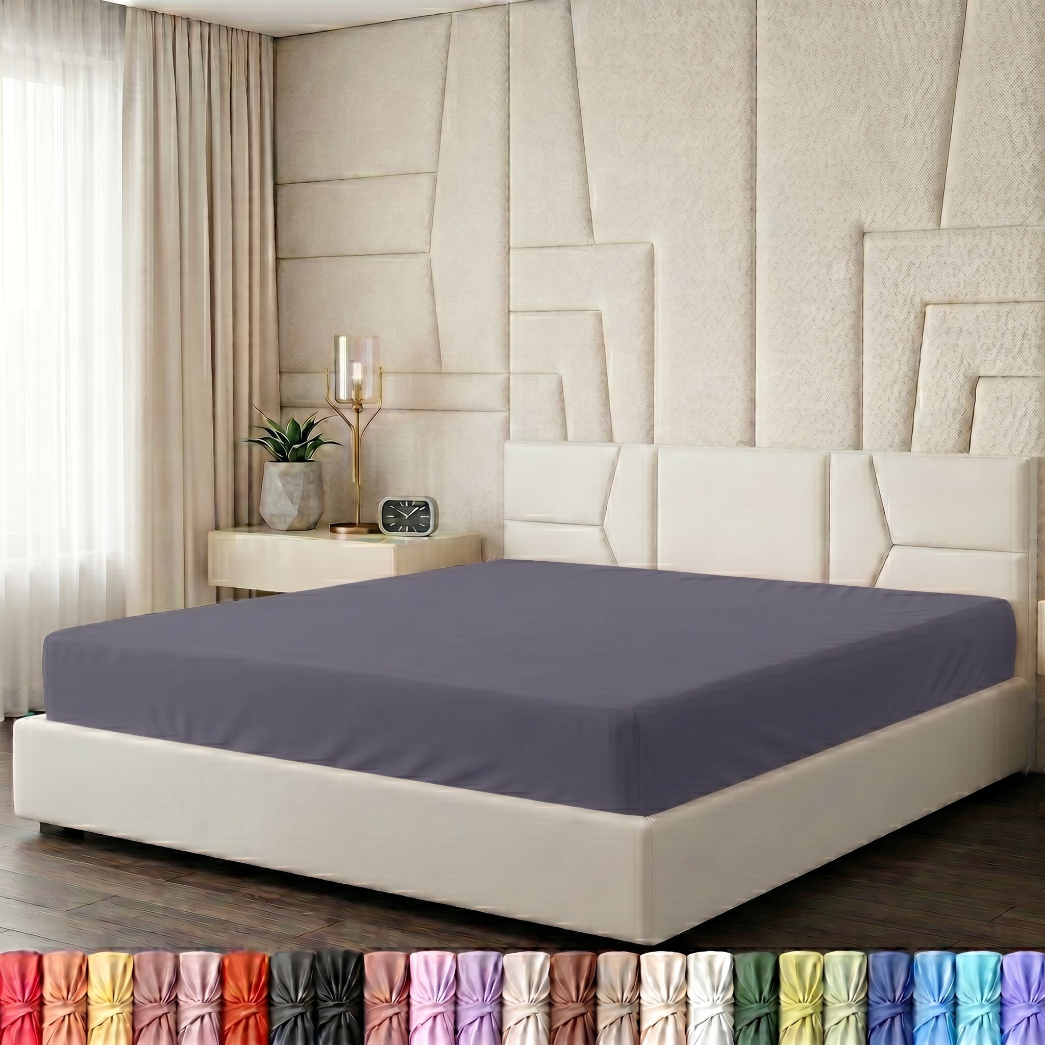Fitted Sheets – Deep Pocket, Soft Microfiber, Fade & Shrink Resistant