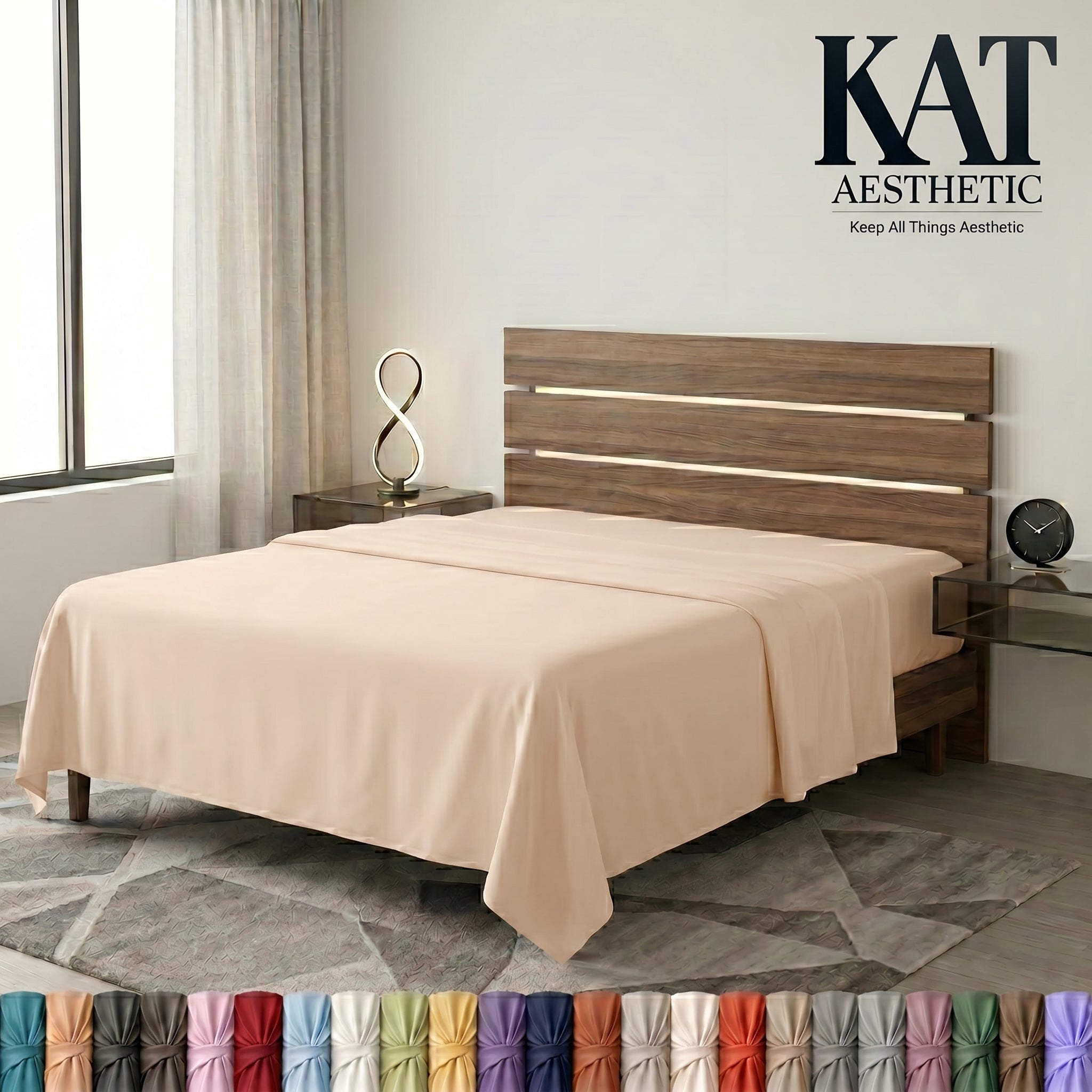 Flat Sheets – Fade & Shrink Resistant Brushed Microfiber, Easy Care