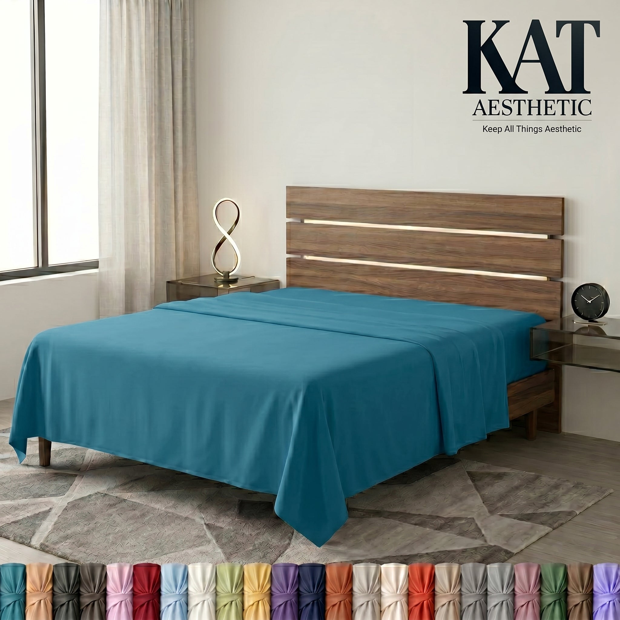 Flat Sheets – Fade & Shrink Resistant Brushed Microfiber, Easy Care