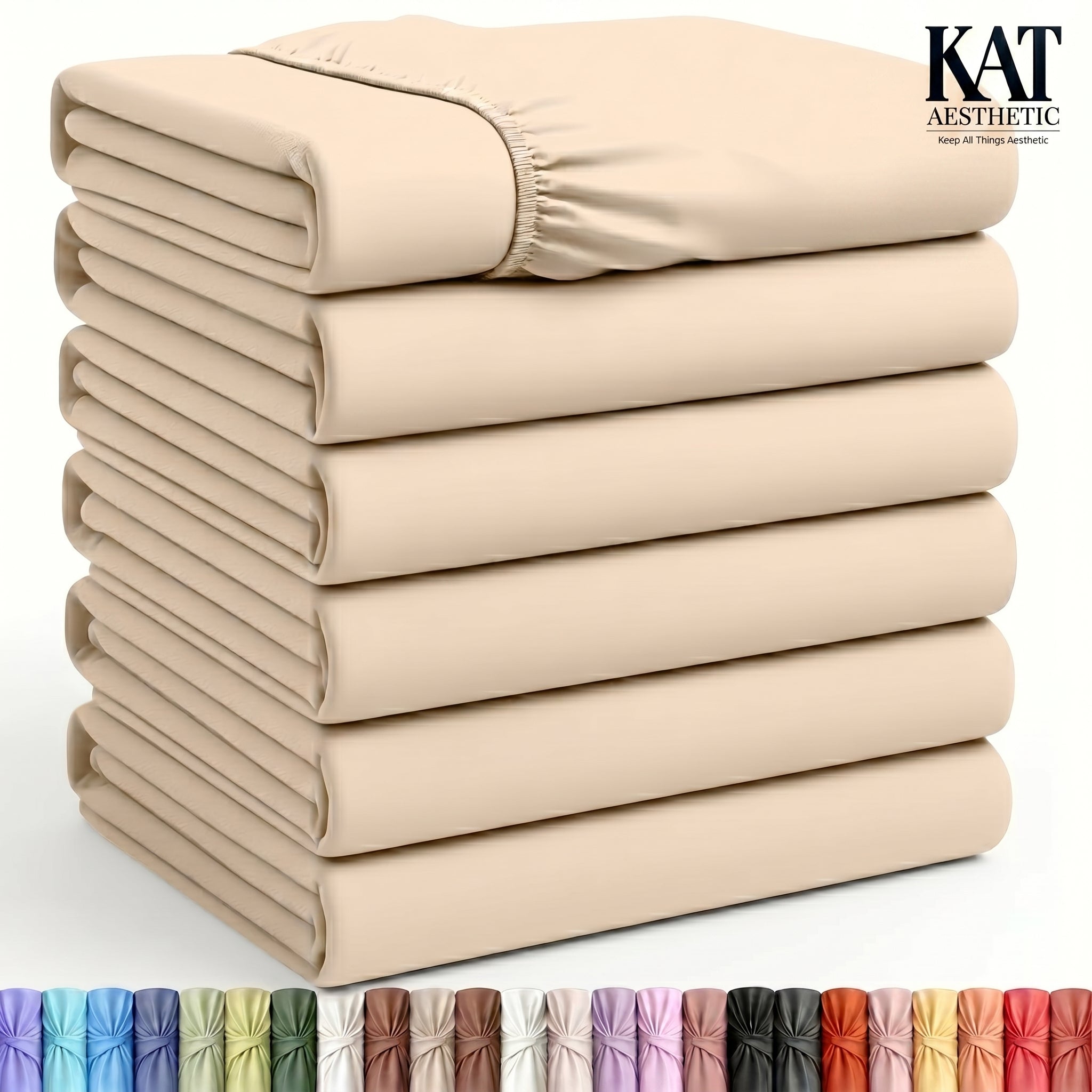 Fitted Sheets – Deep Pocket, Soft Microfiber, Fade & Shrink Resistant