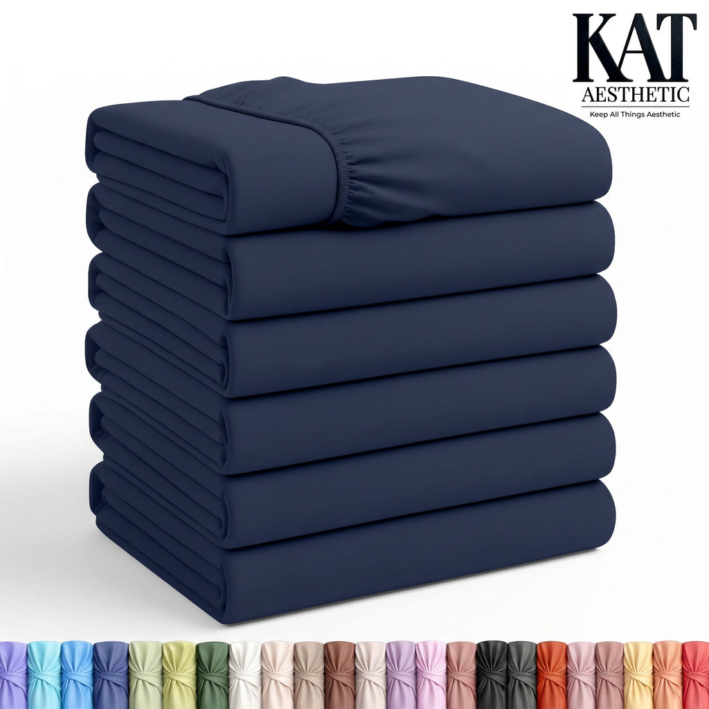Fitted Sheets – Deep Pocket, Soft Microfiber, Fade & Shrink Resistant