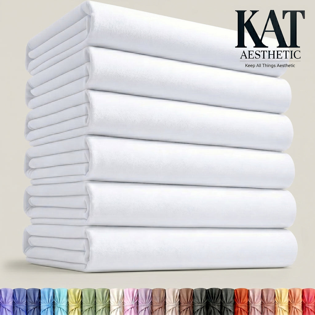 Flat Sheets – Fade & Shrink Resistant Brushed Microfiber, Easy Care